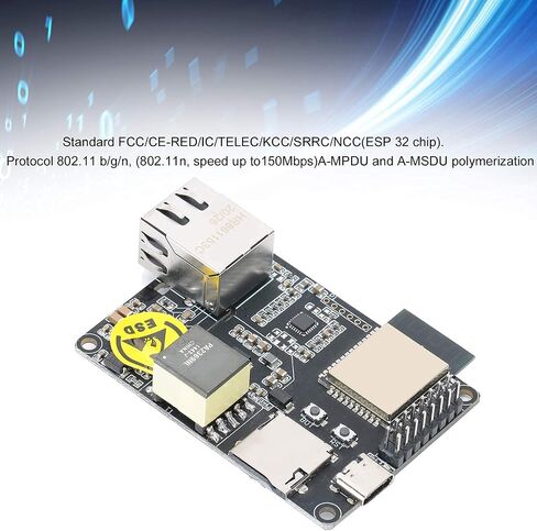 Heayzoki T?الإنترنت?POE ESP32 LAN8720A رقاقة محول إيثرنت لوحة توسيع الأجهزة القابلة للبرمجة، محول إيثرنت الأجهزة in Saudi Arabia