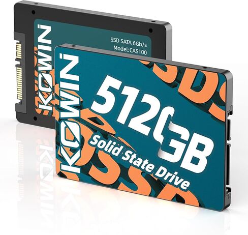 محرك أقراص الحالة الصلبة الداخلي SSD 512GB SATA III مقاس 2.5 بوصة، سرعة قراءة تصل إلى 520 ميجابايت/ثانية، متوافق مع أجهزة الكمبيوتر المحمول والكمبيوتر الشخصي in Kuwait