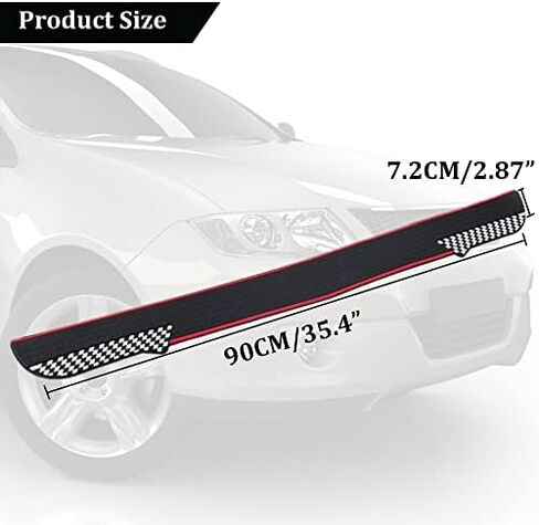 Pincuttee Rear Bumper Protector Guard for Car,Black Rubber Scratch,Resistant Trunk Door Entry Guards,Accessories Trim Cover,35.4"X2.87" for Most of Car&SUV(1 Pack,Black Sport) in Saudi Arabia