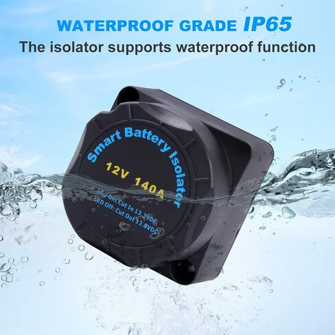 مرحل حساس للجهد، Zhushan 12v 140amp مرحل حساس للجهد، عازل بطارية ذكي مزدوج يستخدم للعرض الرقمي لقارب البخار RV Yacht Steam Boat المعزل الذكي للبطارية المزدوجة in Kuwait
