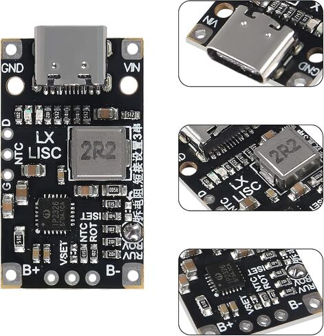 5PCS Type-C USB 2/3S BMS 15W 8.4V 12.6V 1.5A Lithium Battery Charging Boost Module with Balanced Support Fast Charge with Indicator(2S Balanced) in Saudi Arabia