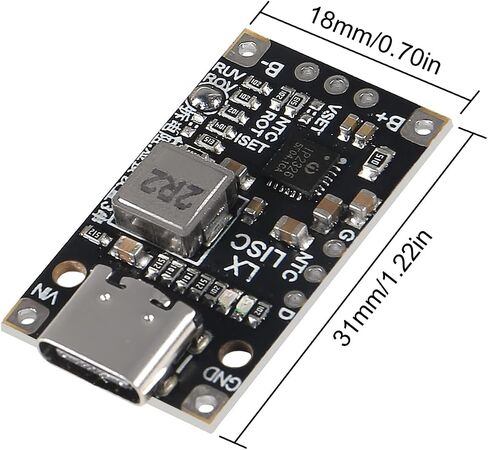 5PCS Type-C USB 2/3S BMS 15W 8.4V 12.6V 1.5A Lithium Battery Charging Boost Module with Balanced Support Fast Charge with Indicator(2S Balanced) in Saudi Arabia