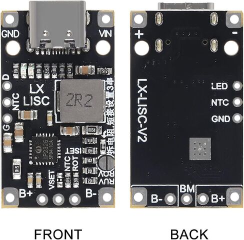 5PCS Type-C USB 2/3S BMS 15W 8.4V 12.6V 1.5A Lithium Battery Charging Boost Module with Balanced Support Fast Charge with Indicator(2S Balanced) in Saudi Arabia