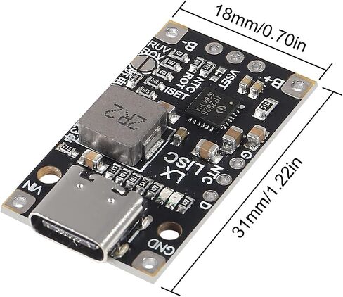 5PCS Type-C USB 2/3S BMS 15W 8.4V 12.6V 1.5A Lithium Battery Charging Boost Module with Balanced Support Fast Charge with Indicator(2S Balanced) in Saudi Arabia
