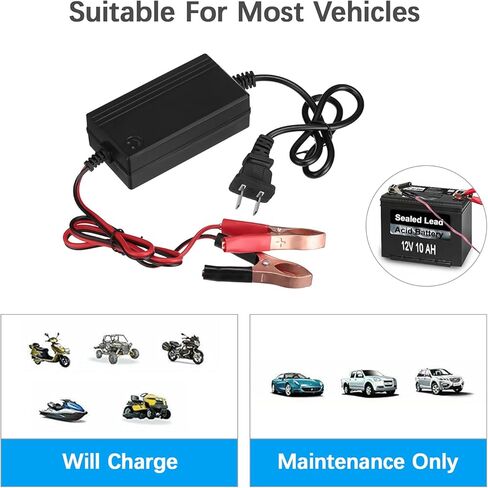 12V Auto Car Battery Charger for Tender Trickle Maintainer Boat Motorcycle in Kuwait