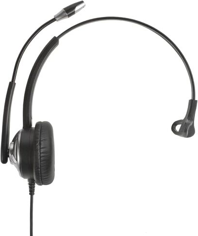 ECS WordCommander USB-C Voice Recognition Headset, Single Ear, Noise-Cancelling Boom Mic, Premium in-Line Sound Card, Pro-Flex Wire, Ideal for Voice-to-Text, Superior Audio Quality, Comfortable Fit in Kuwait