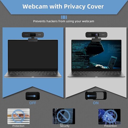 Zoom Certified, NexiGo N940P 2K Zoomable Webcam with Remote and Software Controls | Sony Sensor | 1080P@ 60FPS | 3X Zoom in | Dual Stereo Microphone, for Zoom/Skype/Teams/Webex (Black) (Renewed) in Saudi Arabia