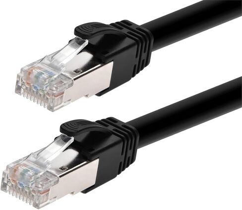 كابل مونوبرايس Cat6A PoE - 10 قدم - أسود | 100 واط، PoE ++ (IEEE 802.3af/at/bt)، UTP، 22AWG، 500 ميجا هرتز، نحاس عاري نقي، RJ45 محمي، كابل إيثرنت in Saudi Arabia