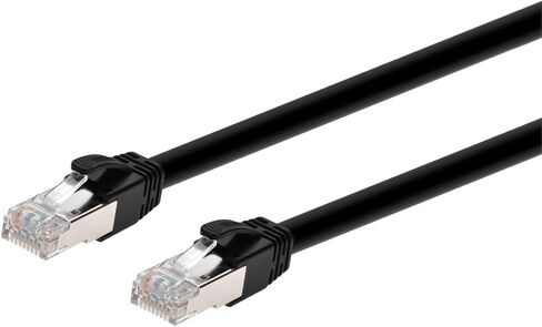 كابل مونوبرايس Cat6A PoE - 10 قدم - أسود | 100 واط، PoE ++ (IEEE 802.3af/at/bt)، UTP، 22AWG، 500 ميجا هرتز، نحاس عاري نقي، RJ45 محمي، كابل إيثرنت in Saudi Arabia