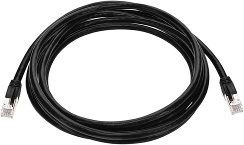 كابل مونوبرايس Cat6A PoE - 10 قدم - أسود | 100 واط، PoE ++ (IEEE 802.3af/at/bt)، UTP، 22AWG، 500 ميجا هرتز، نحاس عاري نقي، RJ45 محمي، كابل إيثرنت in Saudi Arabia