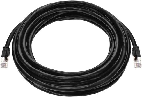 كابل مونوبرايس Cat6A PoE - 10 قدم - أسود | 100 واط، PoE ++ (IEEE 802.3af/at/bt)، UTP، 22AWG، 500 ميجا هرتز، نحاس عاري نقي، RJ45 محمي، كابل إيثرنت in Saudi Arabia