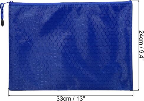 PATIKIL Waterproof Zipper File Bags, 10 Pack A5 Size Document Pocket Storage Organizer Pouch for Travel Office Supply, Red in Saudi Arabia