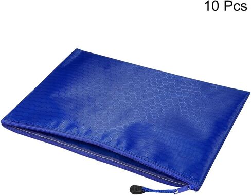 PATIKIL Waterproof Zipper File Bags, 10 Pack A5 Size Document Pocket Storage Organizer Pouch for Travel Office Supply, Red in Saudi Arabia