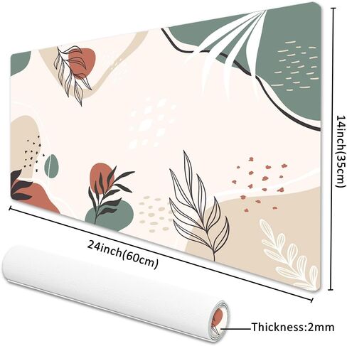 Desk Mat Desk Mouse Pad, Dual Side PU Leather Desk Pad for Keyboard and Mouse, Large Waterproof Desk Mat for Desktop, Desk Writing Mat for Office and Home (31.5''x15.8'', Green Marble) in Saudi Arabia