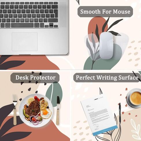 Desk Mat Desk Mouse Pad, Dual Side PU Leather Desk Pad for Keyboard and Mouse, Large Waterproof Desk Mat for Desktop, Desk Writing Mat for Office and Home (31.5''x15.8'', Green Marble) in Saudi Arabia