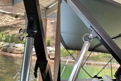 دبوس بيميني العلوي سريع الفك بقطر 1/4 بوصة، دبوس علوي بيميني مع كاميرا إسقاط وزنبرك 316 من الفولاذ المقاوم للصدأ، الطول الإجمالي 2 بوصة، الطول القابل للاستخدام 1.2 بوصة، أجهزة بحرية، حزمة من 4 قطع in Kuwait