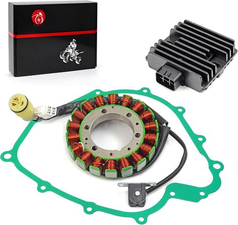 Stator & Regulator Rectifier Gasket Compatible with Yamaha Grizzly 660 YFM 660 Rhino 660 YXR660 2002-2008 5KM-81410-01-00 5BN-81960-00-00 in Saudi Arabia