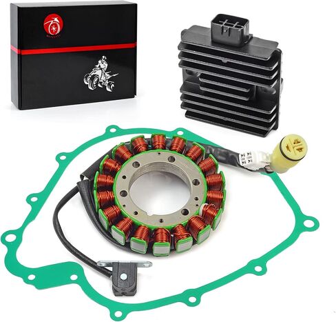 Stator & Regulator Rectifier Gasket Compatible with Yamaha Grizzly 660 YFM 660 Rhino 660 YXR660 2002-2008 5KM-81410-01-00 5BN-81960-00-00 in Saudi Arabia