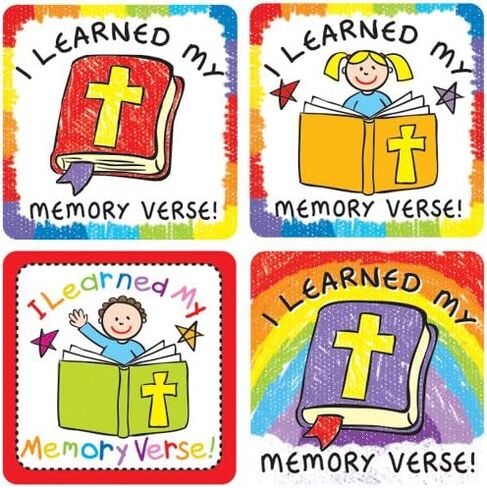 Carson Dellosa Education I Learned My Memory Verse Stickers in Saudi Arabia