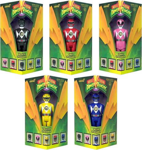 Mighty Morphin Power Rangers Reaction SDCC 2023 - Blue Ranger [Triangle Box] [SDCC 2023] مقتنيات كلاسيكية وألعاب قديمة in Kuwait