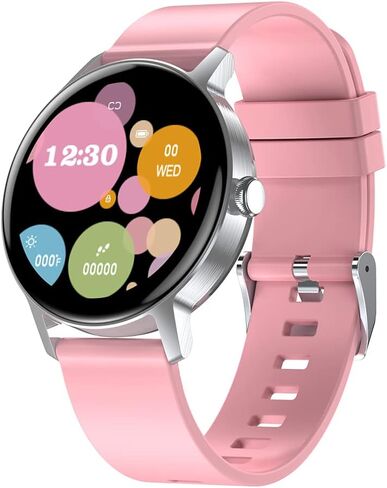 Tinwoo Smart Watch(40mm),Fitness Tracker for Men Women,Supports Qi Wireless Charging,Customizable Watch Faces,5ATM Waterproof Activity Tracker with Heart Rate,Blood Oxygen,Compatible iPhone Android in Saudi Arabia