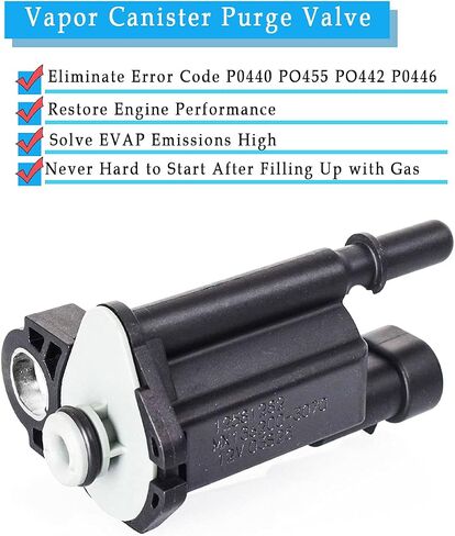 214-1105 EVAP علبة بخار تطهير صمام الملف اللولبي متوافق مع 2004 2005 2006 2007 2008 2009 تشيفي شيفروليه سيلفرادو 1500 2500 3500 تاهو جي إم سي سييرا إسكاليد يوكون أفالانش - يستبدل 12581282 in Saudi Arabia