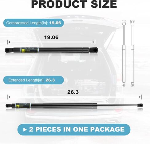 2 Pack Rear Liftgate Tailgate Lift Supports Struts Shocks for Chrysler Town & Country/Dodge Grand Caravan 2008-2015 for Ram C/V 2012-2015 SG214056 6124 in Kuwait