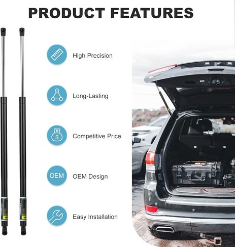 2 Pack Rear Liftgate Tailgate Lift Supports Struts Shocks for Chrysler Town & Country/Dodge Grand Caravan 2008-2015 for Ram C/V 2012-2015 SG214056 6124 in Kuwait