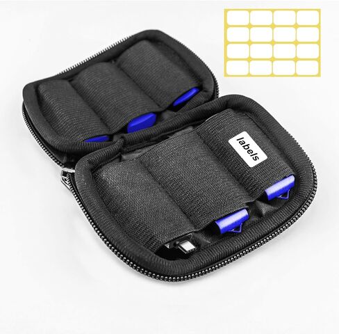 5 عبوات من محركات أقراص فلاش USB سعة 16 جيجابايت مع محولات وحافظة USB C USB Micro، ومحركات أقراص الإبهام للتخزين والنسخ الاحتياطي (أزرق) in Kuwait