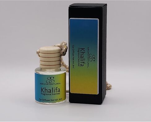 Khalifa Men's Cologne Inspired Scent Car Diffuser | Car Air Freshener 8ml | Long-Lasting Car Diffuser | Handmade Air Freshener | Fragrance Diffuser For Car and Home in Saudi Arabia