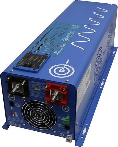 AIMS Power PICOGLF60W48V120V شاحن عاكس جيبي نقي، عاكس 6000 واط 110 فولت مرحلة واحدة، زيادة 18000 واط لمدة 20 ثانية - قدرة زيادة 3 مرات، محدد أولوية البطارية، كتلة طرفية in Kuwait
