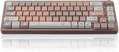 أغطية مفاتيح Sunzit PBT - أغطية مفاتيح MOA، غطاء مفاتيح لطيف، مجموعة أغطية مفاتيح Chiikawa Momonga in Kuwait