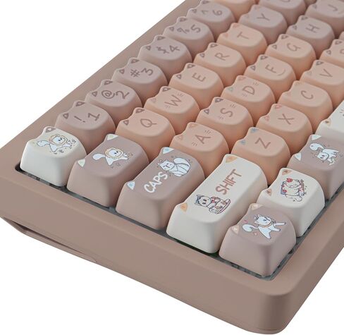 أغطية مفاتيح Sunzit PBT - أغطية مفاتيح MOA، غطاء مفاتيح لطيف، مجموعة أغطية مفاتيح Chiikawa Momonga in Kuwait