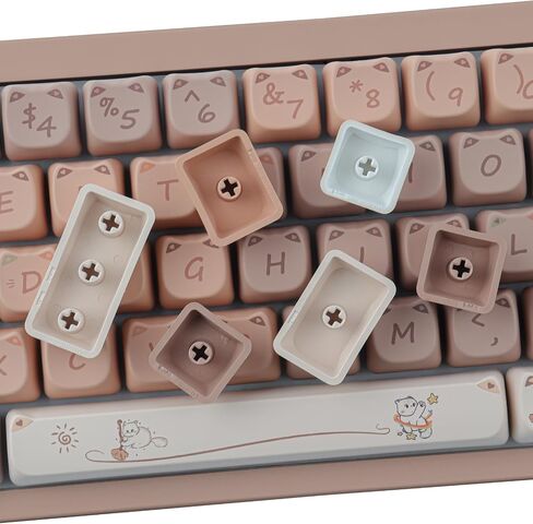 أغطية مفاتيح Sunzit PBT - أغطية مفاتيح MOA، غطاء مفاتيح لطيف، مجموعة أغطية مفاتيح Chiikawa Momonga in Kuwait