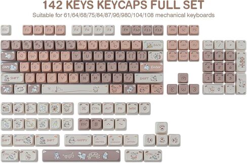 أغطية مفاتيح Sunzit PBT - أغطية مفاتيح MOA، غطاء مفاتيح لطيف، مجموعة أغطية مفاتيح Chiikawa Momonga in Kuwait
