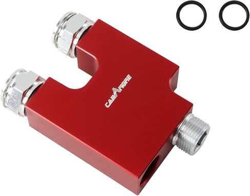 Transmission Cooler Thermal Bypass Valve (TBV) For 2013-2018 6.7L Cummins Automatic ONLY 68RFE & AISIN AS69RC - Transmission Cooler Thermostatic Bypass Upgrade (RED) in Saudi Arabia
