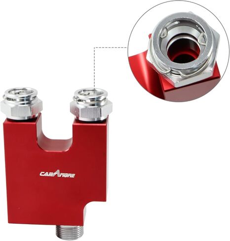 Transmission Cooler Thermal Bypass Valve (TBV) For 2013-2018 6.7L Cummins Automatic ONLY 68RFE & AISIN AS69RC - Transmission Cooler Thermostatic Bypass Upgrade (RED) in Saudi Arabia