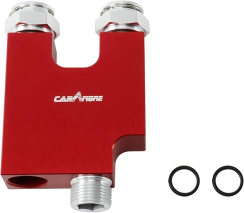 Transmission Cooler Thermal Bypass Valve (TBV) For 2013-2018 6.7L Cummins Automatic ONLY 68RFE & AISIN AS69RC - Transmission Cooler Thermostatic Bypass Upgrade (RED) in Saudi Arabia