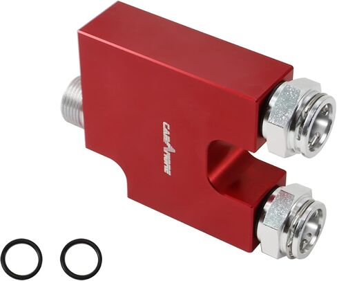 Transmission Cooler Thermal Bypass Valve (TBV) For 2013-2018 6.7L Cummins Automatic ONLY 68RFE & AISIN AS69RC - Transmission Cooler Thermostatic Bypass Upgrade (RED) in Saudi Arabia