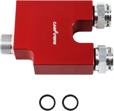 Transmission Cooler Thermal Bypass Valve (TBV) For 2013-2018 6.7L Cummins Automatic ONLY 68RFE & AISIN AS69RC - Transmission Cooler Thermostatic Bypass Upgrade (RED) in Saudi Arabia