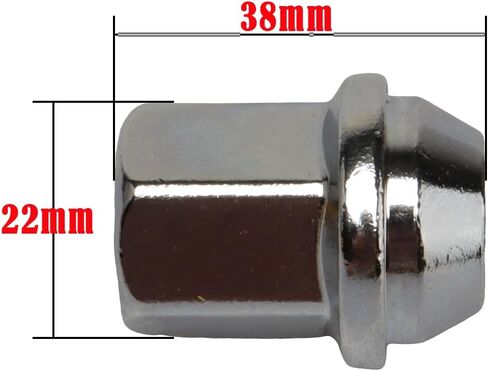 M14x1.5 Wheel Lug Nuts 9598179 Compatible with Saab 9-4x 2011; Saab 9-5 2010 to 2011 (2) in Saudi Arabia