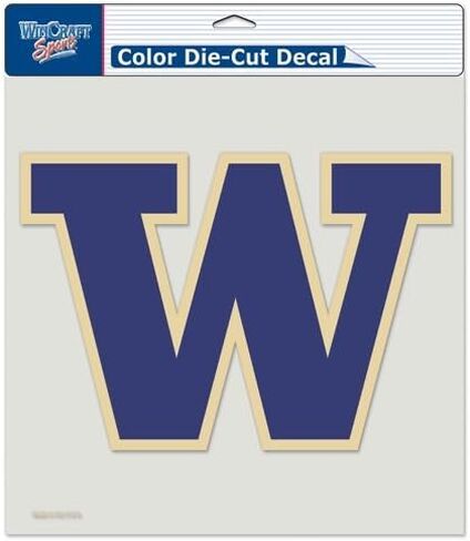 ملصق WinCraft Washington Huskies كامل اللون مقطوع بالقالب - 8 بوصة × 8 بوصة in Kuwait