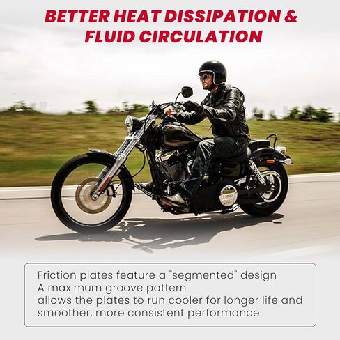 مجموعة القابض الفولاذية ذات لوحة الاحتكاك الإضافية من Twin Cam تناسب نماذج Harley Softail Touring Dyna Trike Twin Cam 1999-2017، Evolution 1340models 1998-1999 استبدال H-D P/N 37980-10، 307-30-10013 in Kuwait