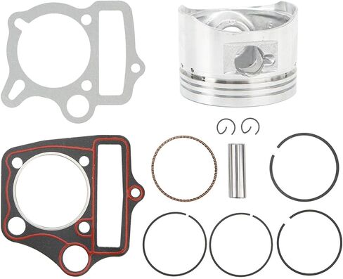 مجموعة حشية حلقات المكبس للصينيين الرئيسيين 110cc 125cc متوافقة مع Kazuma Taotao Sunl Coolster Roketa BMS SSR ATV Dirt Pit Bike Go Kart عالية القوة 52.4 مم مجموعة حشية حلقات المكبس in Kuwait