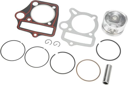 مجموعة حشية حلقات المكبس للصينيين الرئيسيين 110cc 125cc متوافقة مع Kazuma Taotao Sunl Coolster Roketa BMS SSR ATV Dirt Pit Bike Go Kart عالية القوة 52.4 مم مجموعة حشية حلقات المكبس in Kuwait