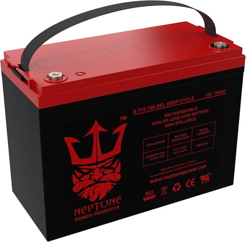 بطارية بديلة 12 فولت 100 أمبير في الساعة لـ ML100-12 - 12 فولت 100 أمبير في الساعة، طرف توصيل داخلي (INT)، بطارية SLA AGM قابلة لإعادة الشحن in Kuwait