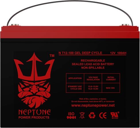 بطارية بديلة 12 فولت 100 أمبير في الساعة لـ ML100-12 - 12 فولت 100 أمبير في الساعة، طرف توصيل داخلي (INT)، بطارية SLA AGM قابلة لإعادة الشحن in Kuwait