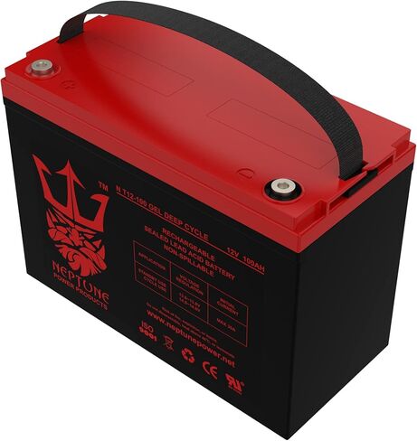 بطارية بديلة 12 فولت 100 أمبير في الساعة لـ ML100-12 - 12 فولت 100 أمبير في الساعة، طرف توصيل داخلي (INT)، بطارية SLA AGM قابلة لإعادة الشحن in Kuwait