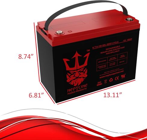 بطارية بديلة 12 فولت 100 أمبير في الساعة لـ ML100-12 - 12 فولت 100 أمبير في الساعة، طرف توصيل داخلي (INT)، بطارية SLA AGM قابلة لإعادة الشحن in Kuwait