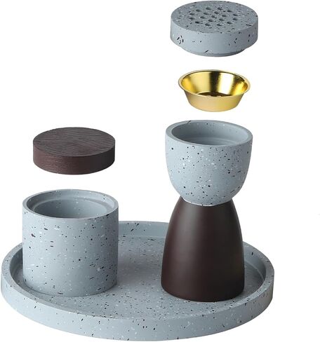 Nordic Hourglass Incense Burner,Frankincense Resin Incense Burner,Oud Burner,Charcoal Incense Burner Frankincense Resin Burner, for Yoga, Spa Aromatherapy,Office & Home Decor in Saudi Arabia